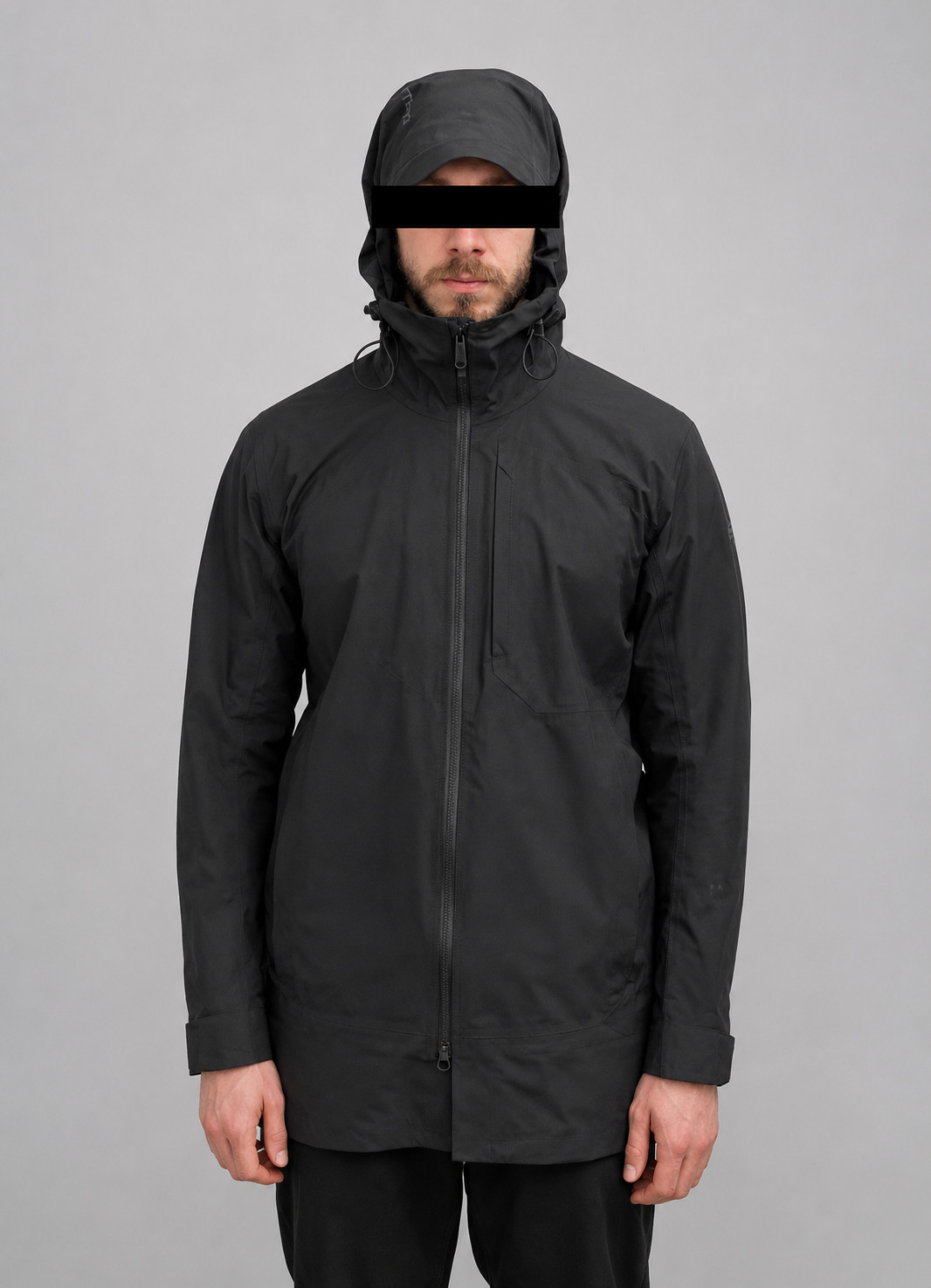 Arc’teryx Gore-Tex Shell Rain Jacket Men’s Medium Black Long Waterproof Hooded