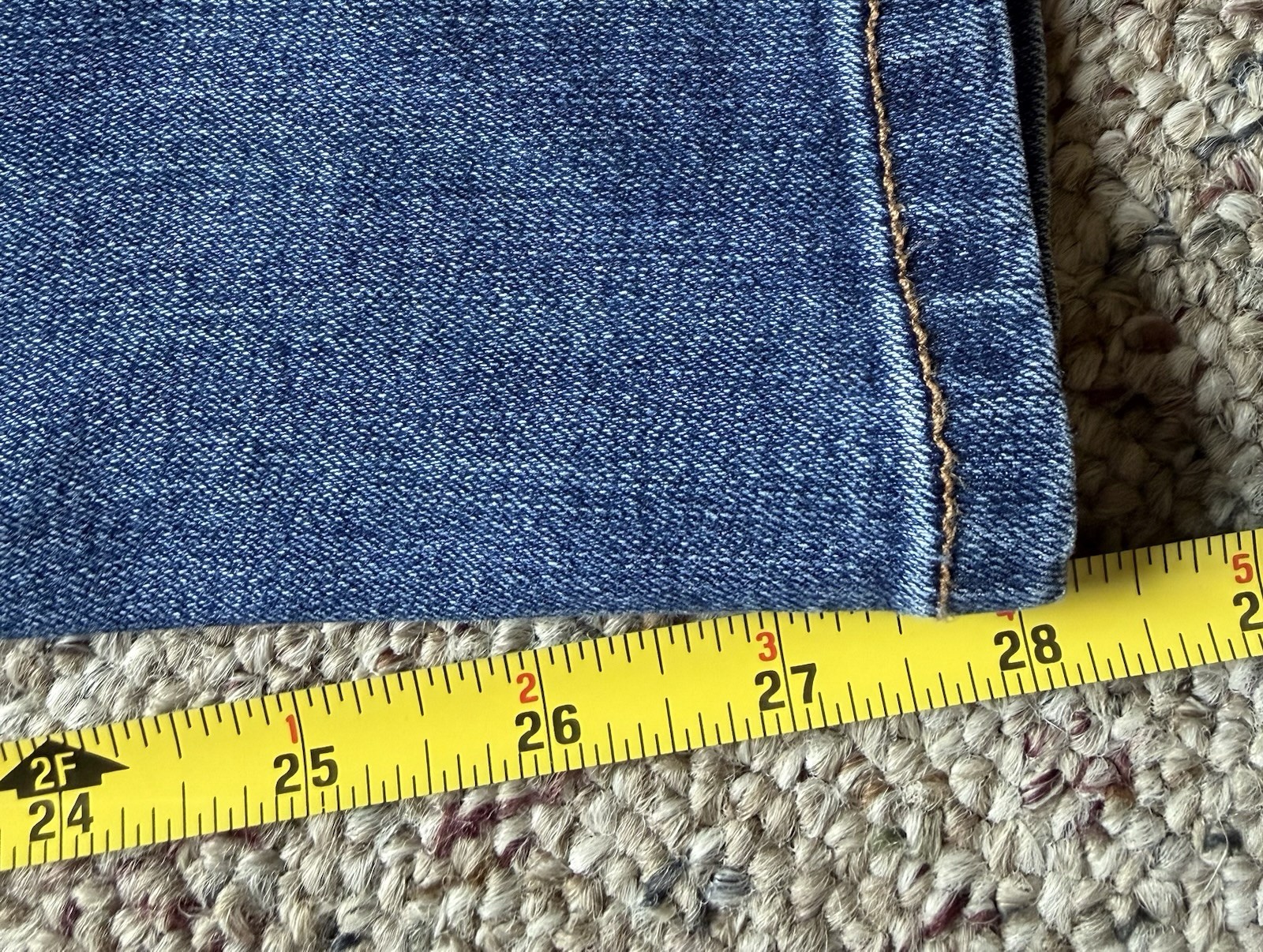 D. Jeans Womens Size 12 Blue Denim Medium Wash Mid Rise Skinny Ankle Stretch