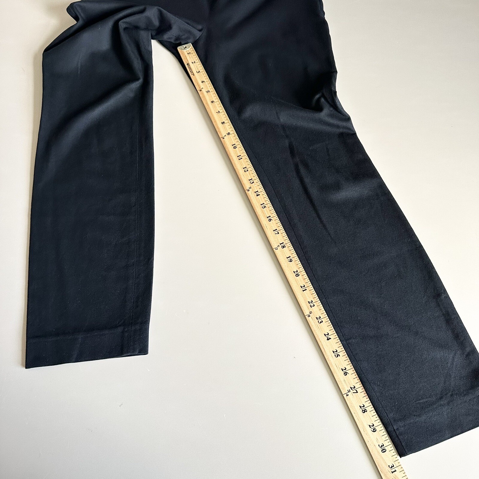 Cos Black Pants Side Zip Stretch Waist Women’s Size 42 (M/12)