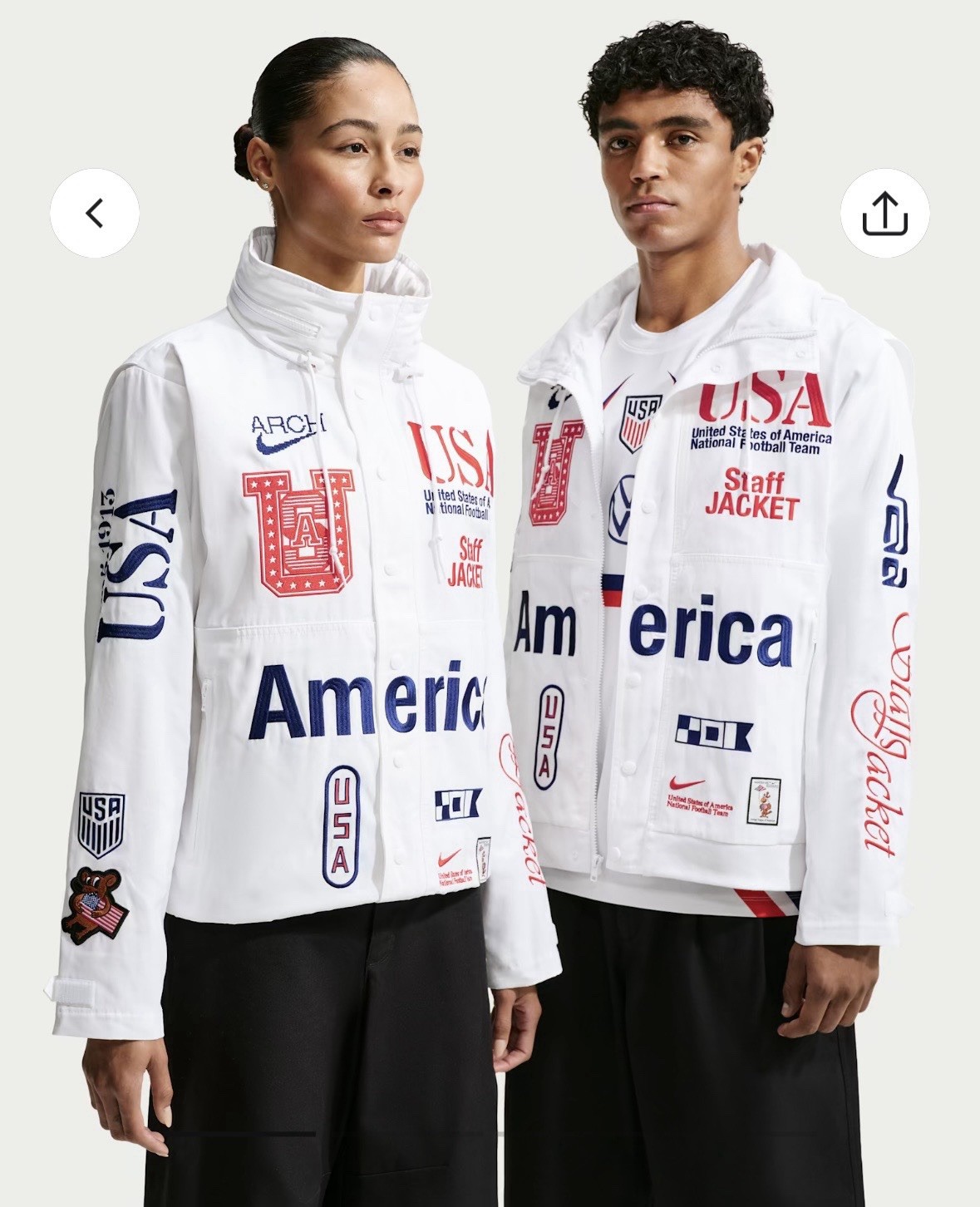 Team USA Nike Virgil Abloh V.A.A Woven Staff Jacket XL – IN HAND READY TO SHIP