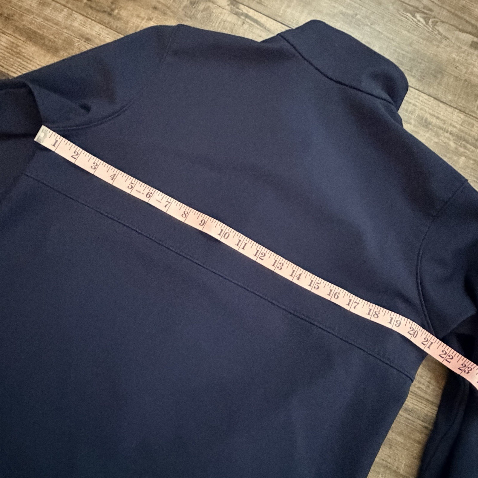 Columbia Blue Softshell Jacket Full Zip Zipped Pockets Size M