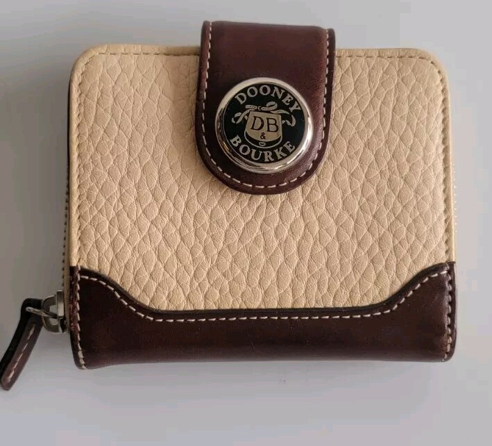 Dooney & Bourke All Weather Leather Hobo Shoulder Bag & Wallet [Pebbled/Cream]