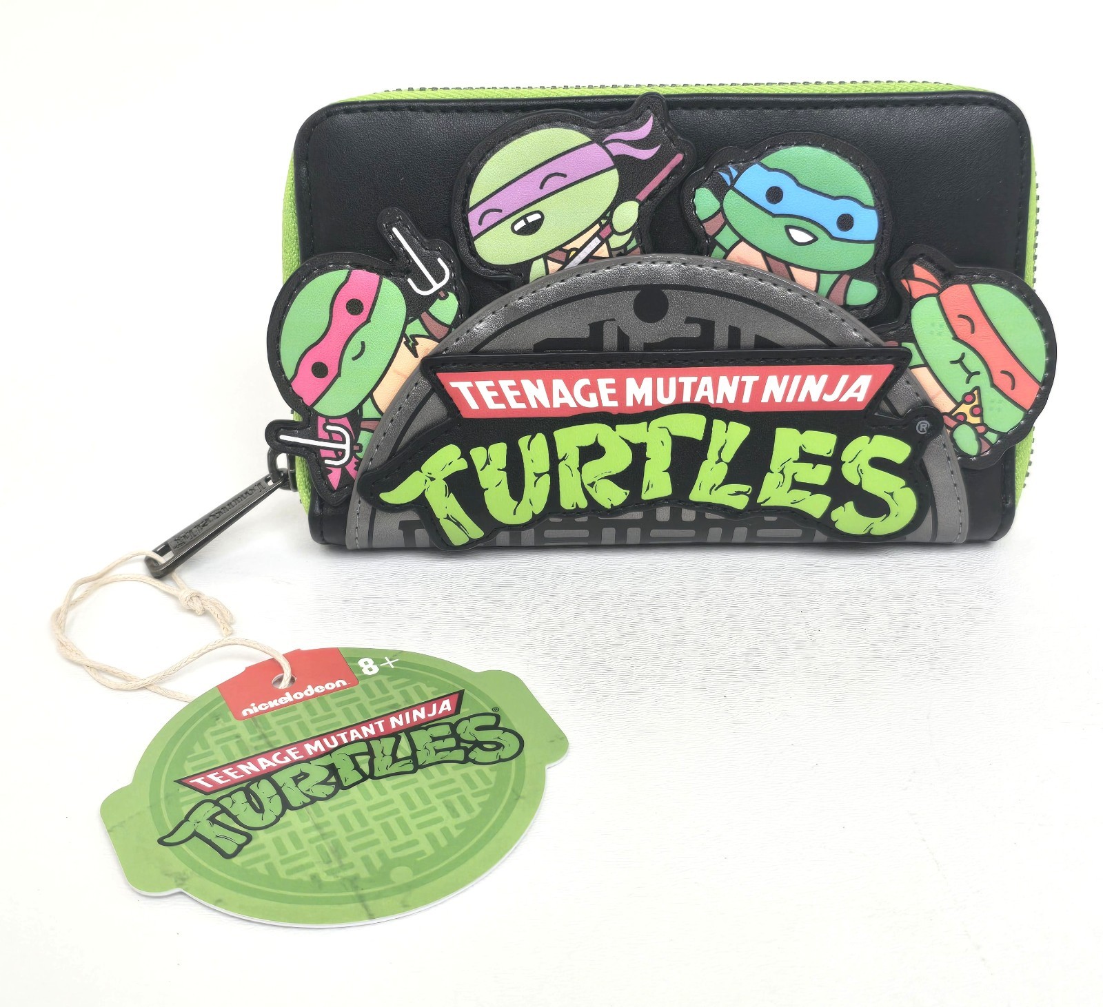 Loungefly Teenage Mutant Ninja Turtles (TMNT) Sewer Cap Zip Around Wallet