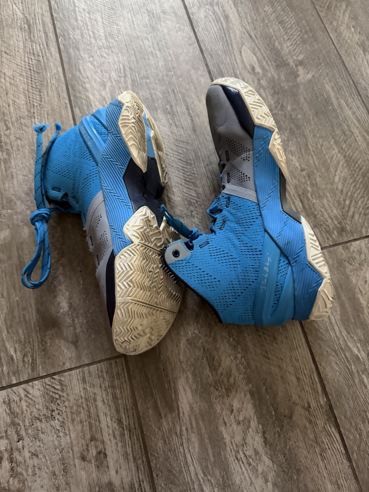 Under Armour Curry 2 Providence Road Blue/Gray Basketball Sneakers
