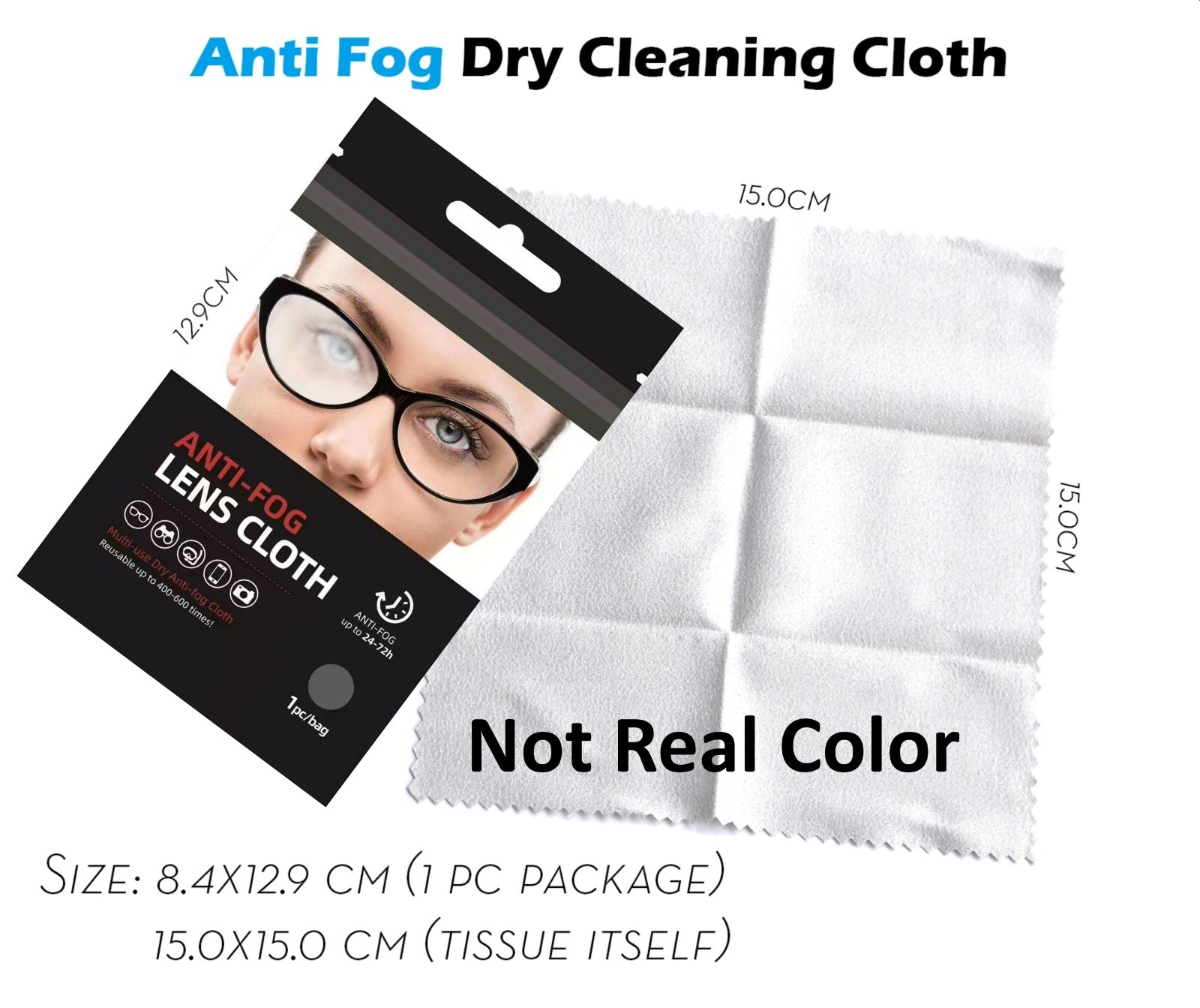Anti-Fog Lens Cleaning Cloth Multi-Use Reusable Up To 400-600 Times!