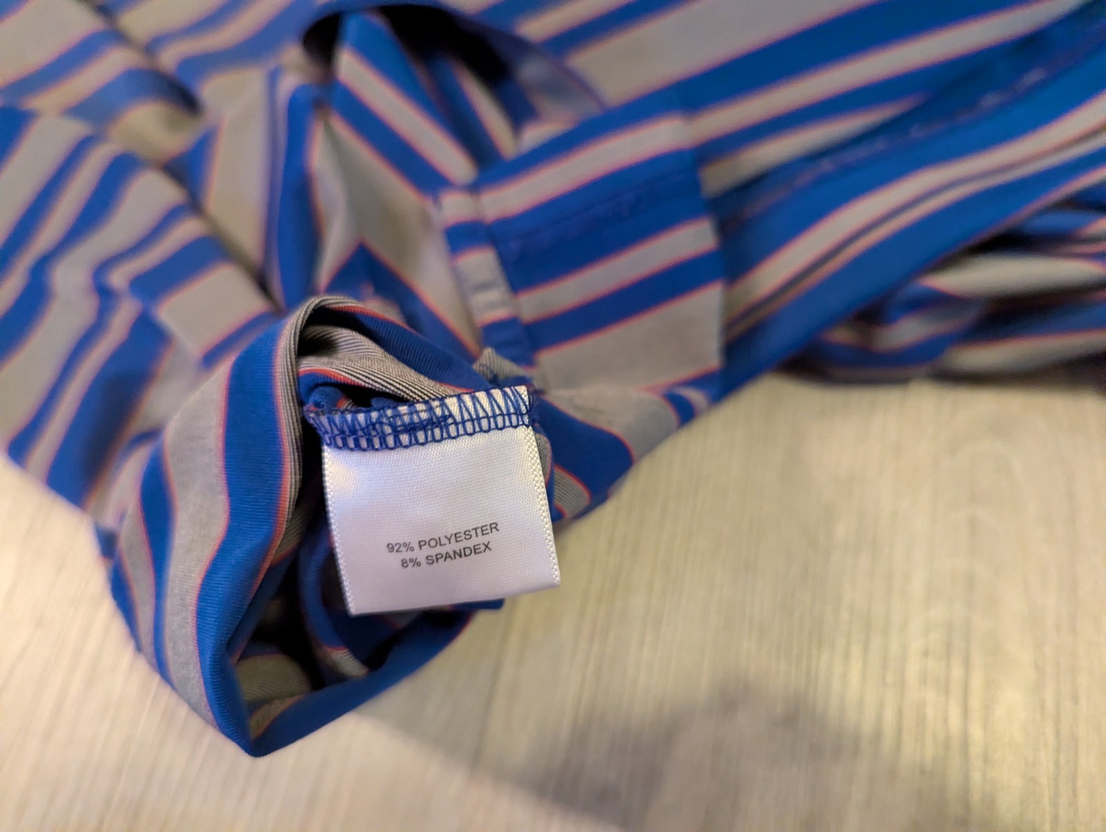 Peter Millar Summer Comfort Performance Golf Polo Shirt Striped Mens XL