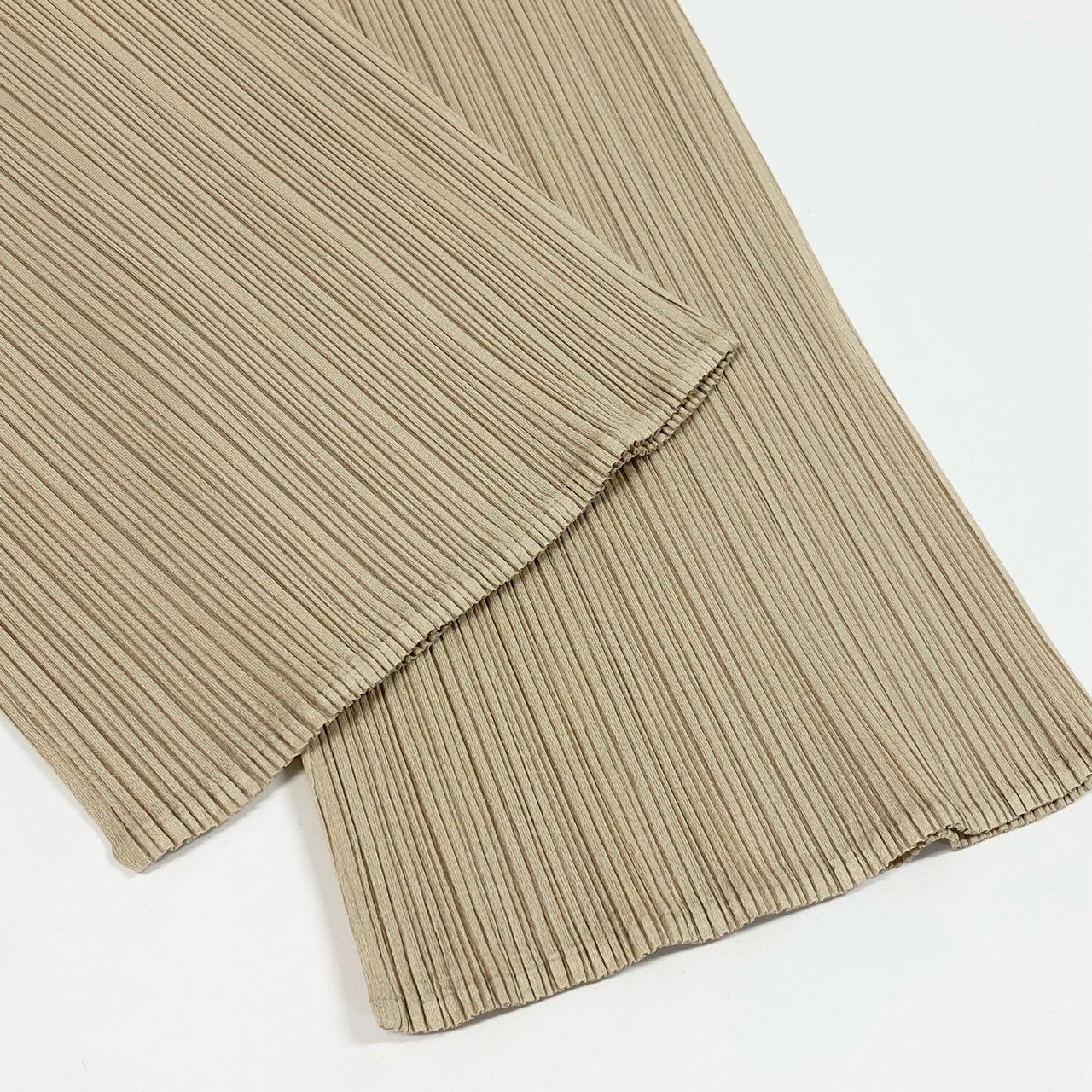 Used Ad12 PLEATS PLEASE Pleated Pants Straight Pants Size 1 Ivory Women’s ta1