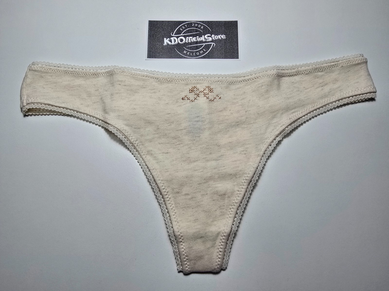 XS American Eagle AERIE Superchill Cotton Ruched Picot Thong Panties Underwear