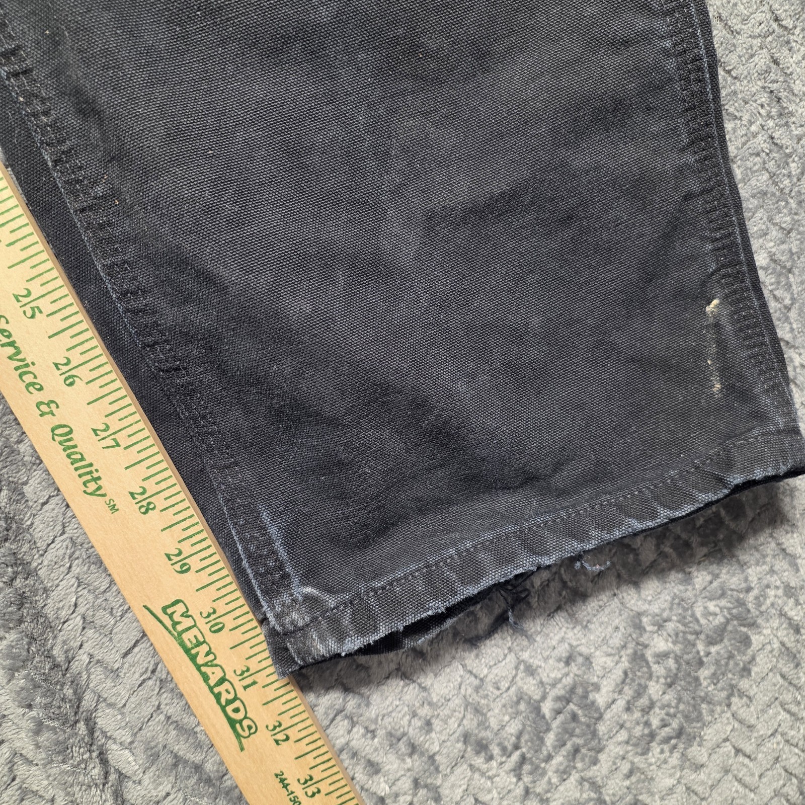 Vintage Carhartt Double Knee Black Carpenter Pants 32×31 Distressed Made In USA
