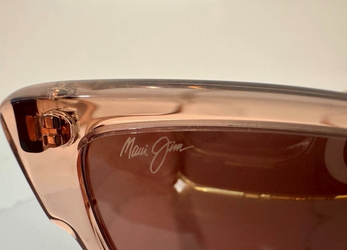 Authentic MAUI JIM KIOPA’A Rose Rou Translucent Pink MAUI ROSE LENS Glasses ONLY