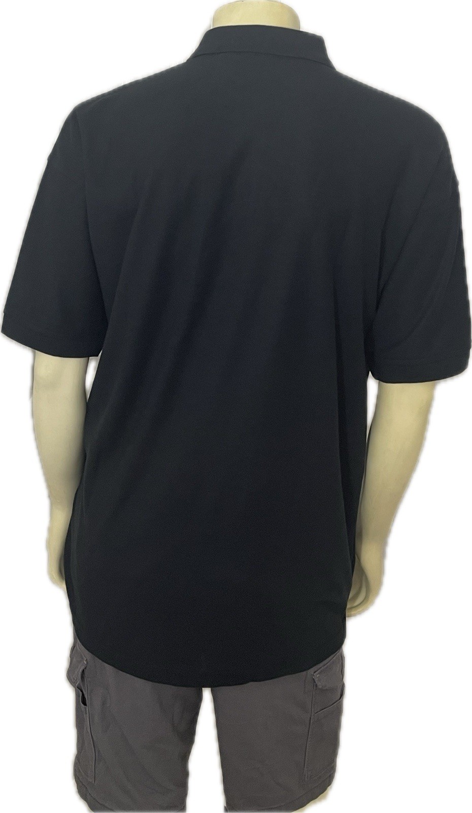 Blue Generation Men’s Polo Shirt Black Pocket Short Sleeve Teflon Size XL