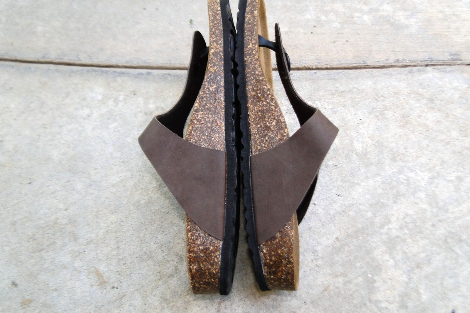 Goldstar Leather Brown Thong Women Flip Flop Sandals Made in Italy Size 40 US 9