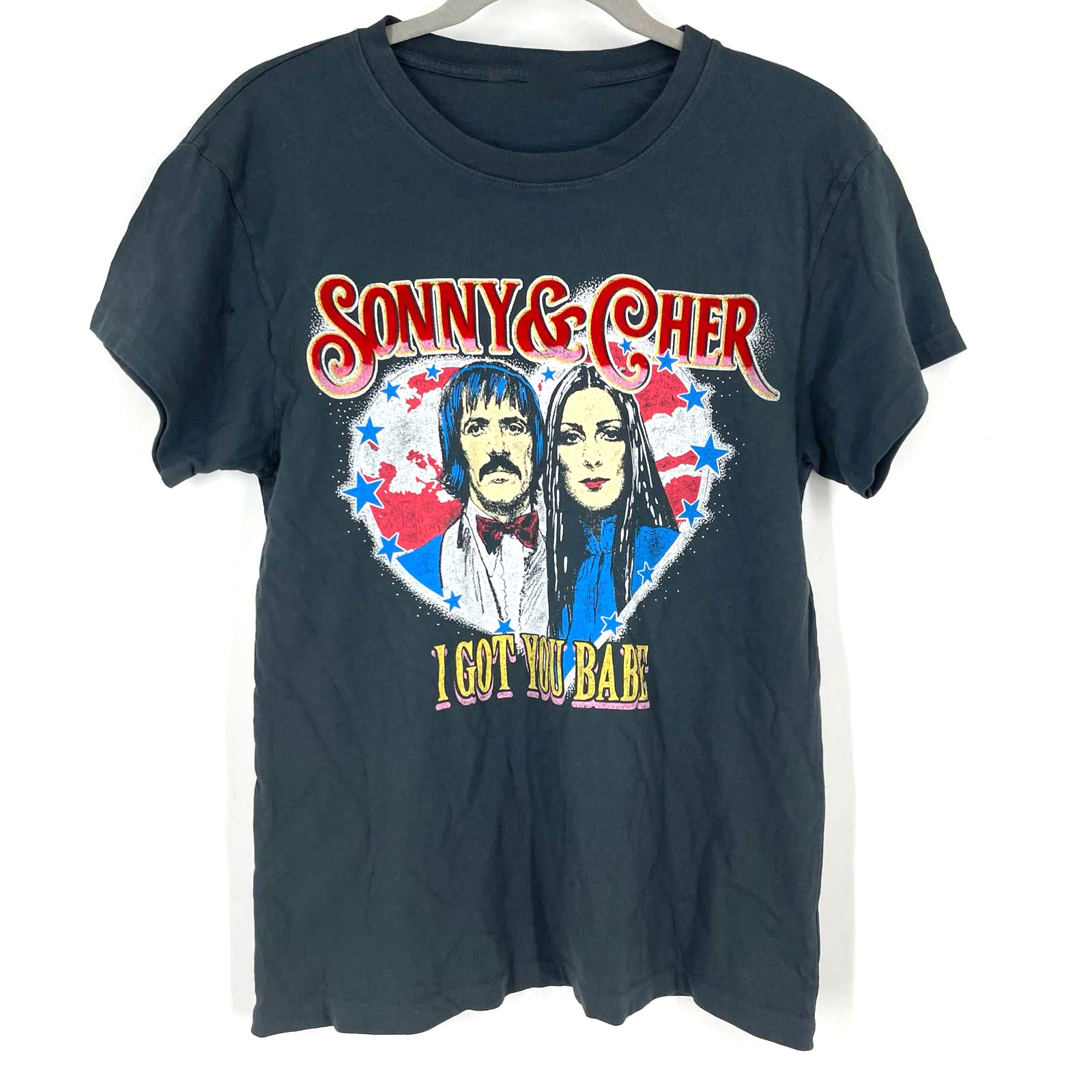 I GOT YOU BABE Sonny and Cher Shirt Short Sleeve Black Unisex S-5XL EM0263