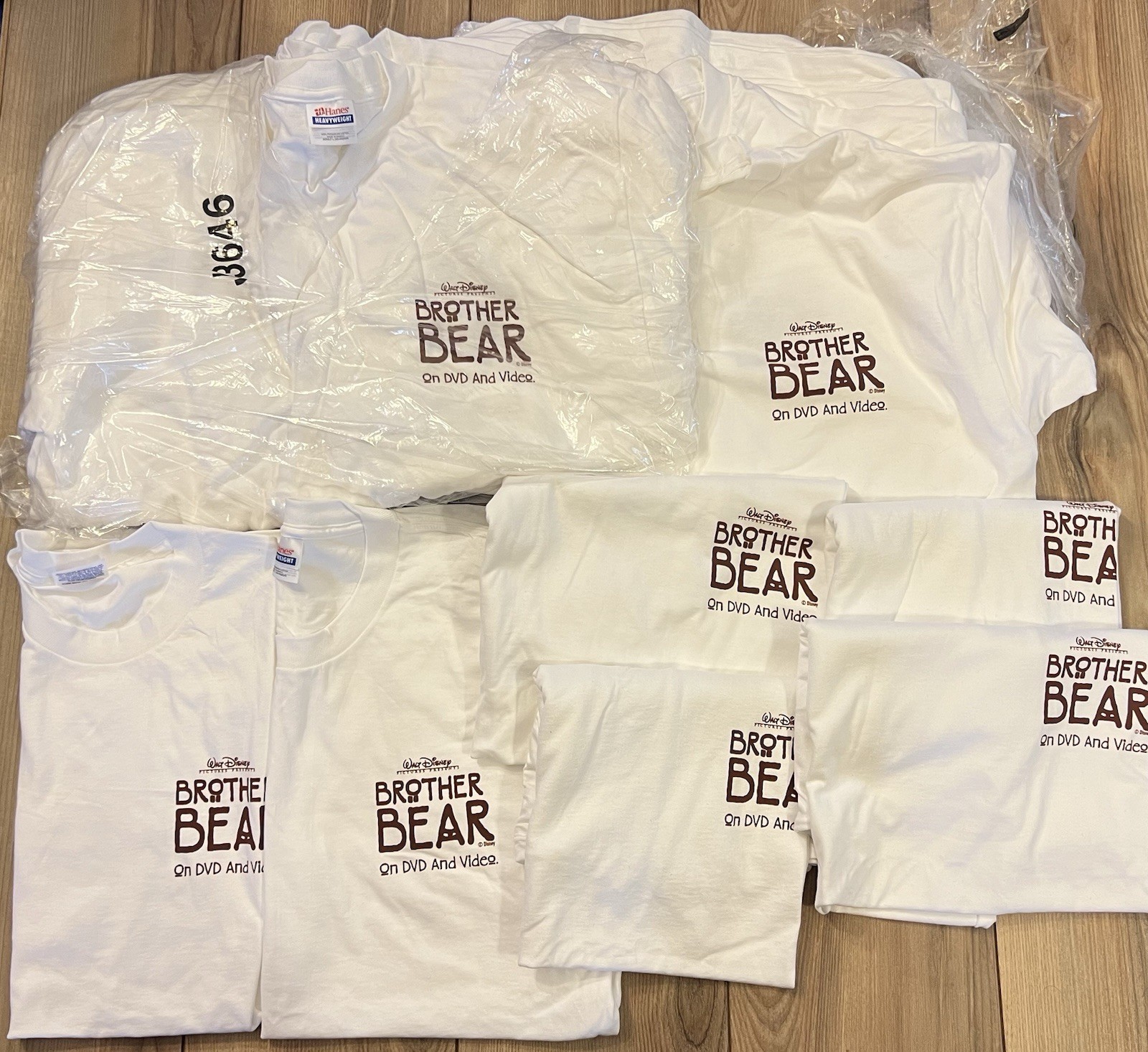 Disney Brother Bear Movie Promo T-Shirt Men’s L White Lot Of 20 Vintage Y2K