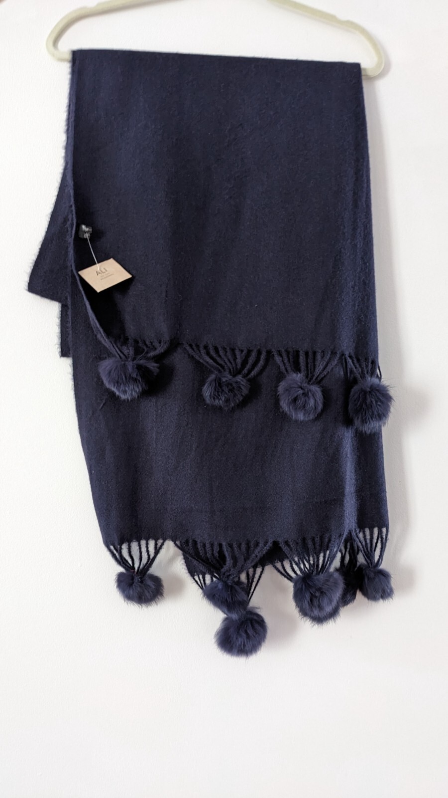 New wool/viscose rabbit fur women’s fashion scarf 30”X75”