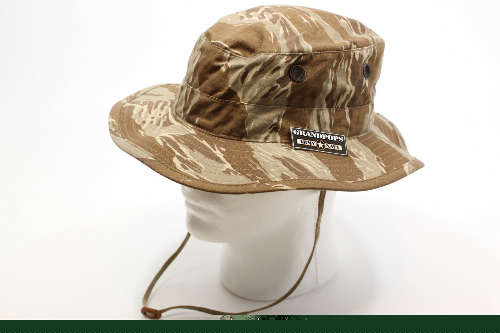 DESERT TIGER STRIPE CAMO JUNGLE HAT RIPSTOP MADE IN USA