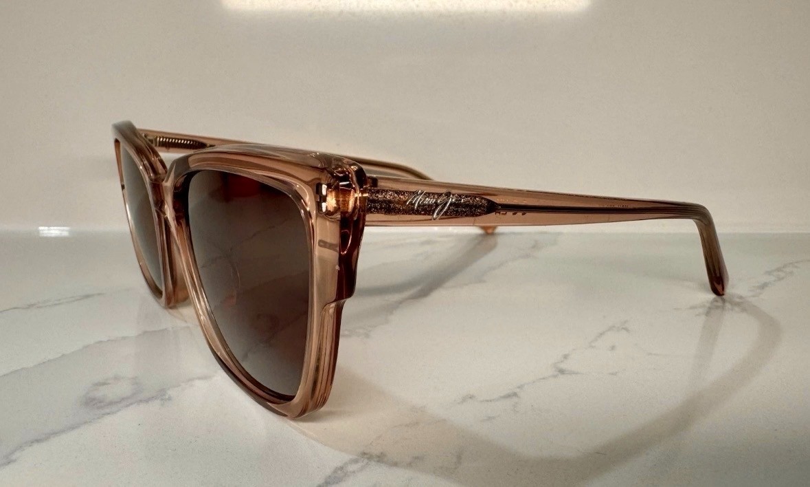 Authentic MAUI JIM KIOPA’A Rose Rou Translucent Pink MAUI ROSE LENS Glasses ONLY