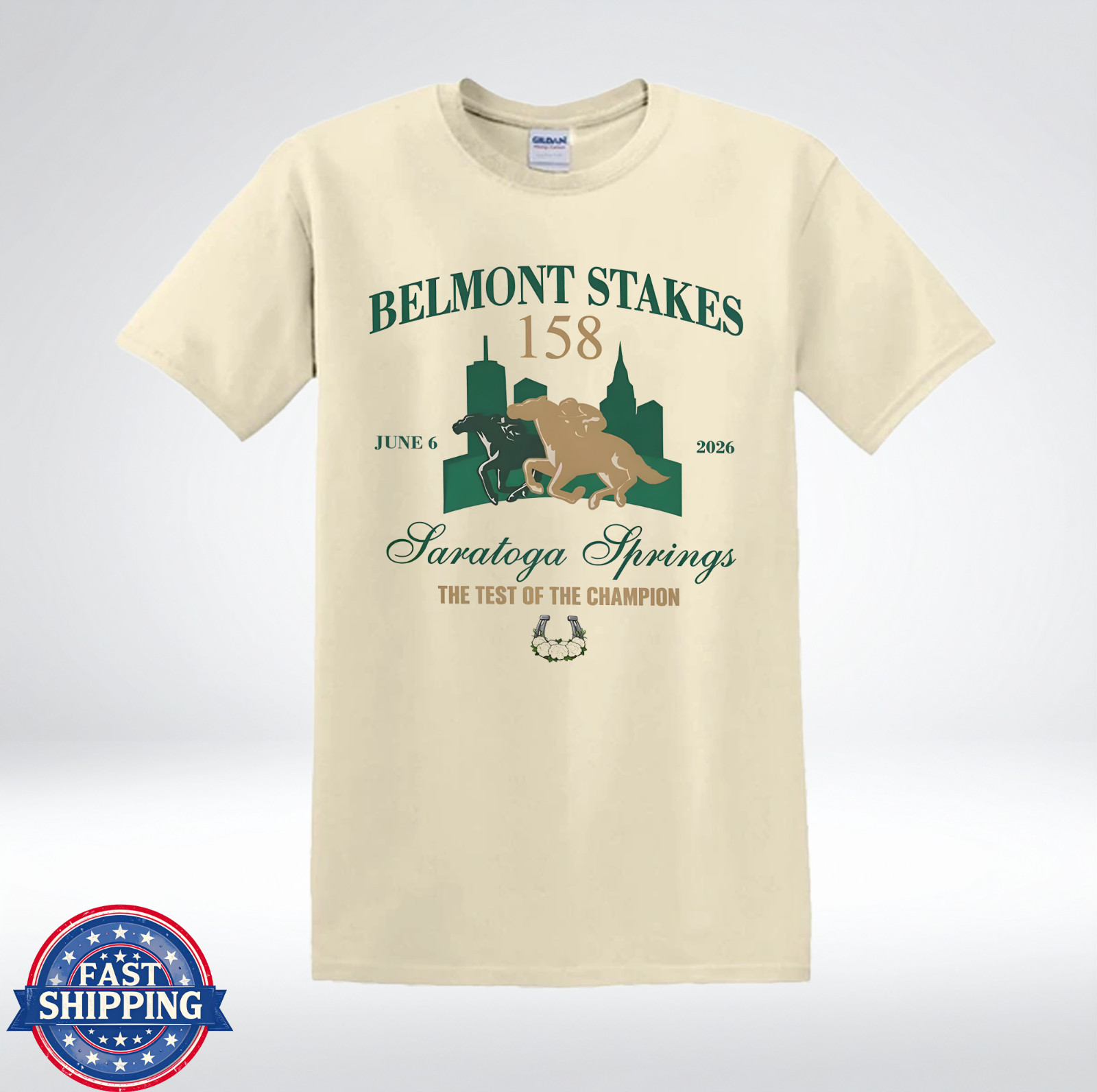158 Saratoga Springs Horse Racing 2026 T-Shirt