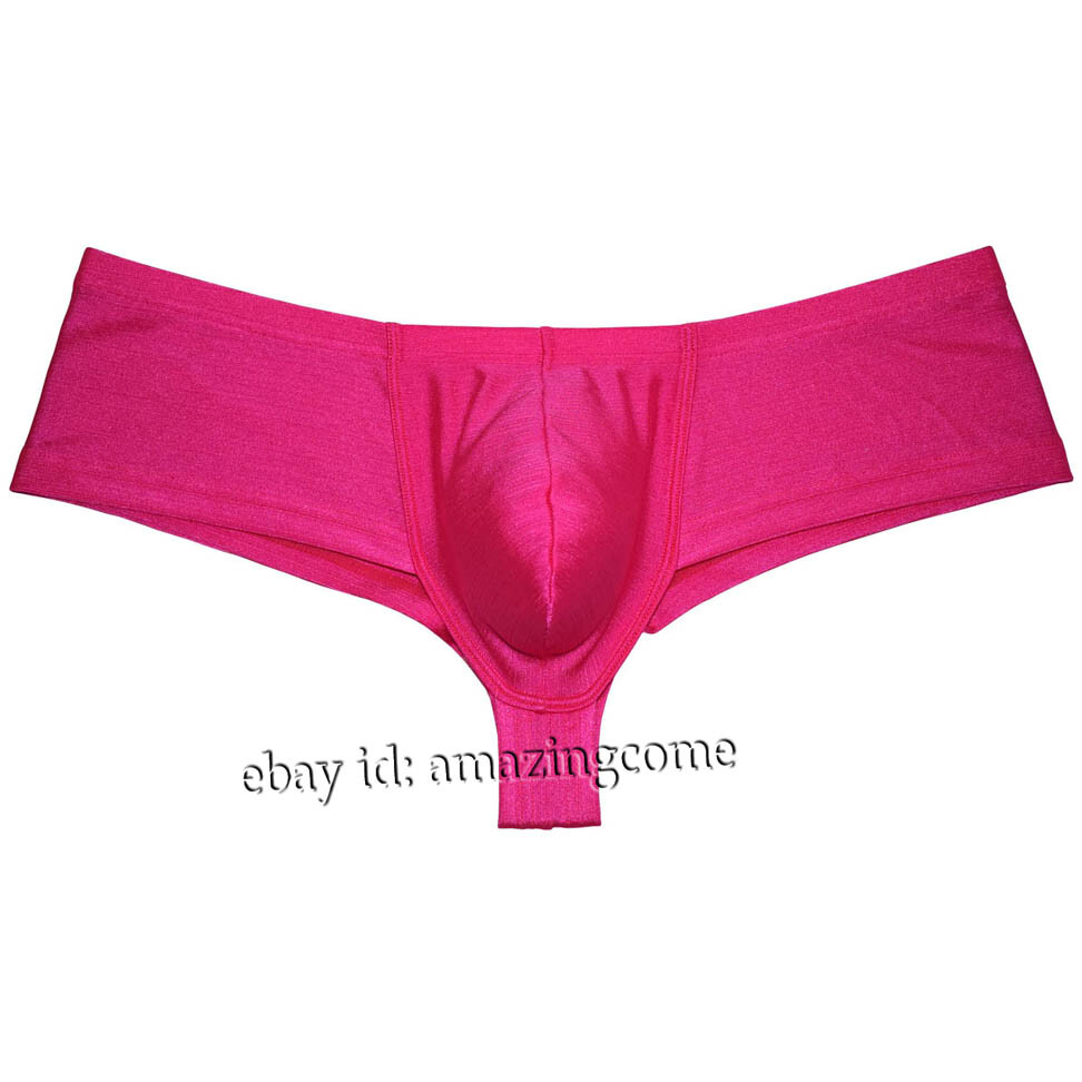 Men’s Liquid Cheeky Boxer Briefs Underwear Male U-briefs Brazilain Bikini Trunks