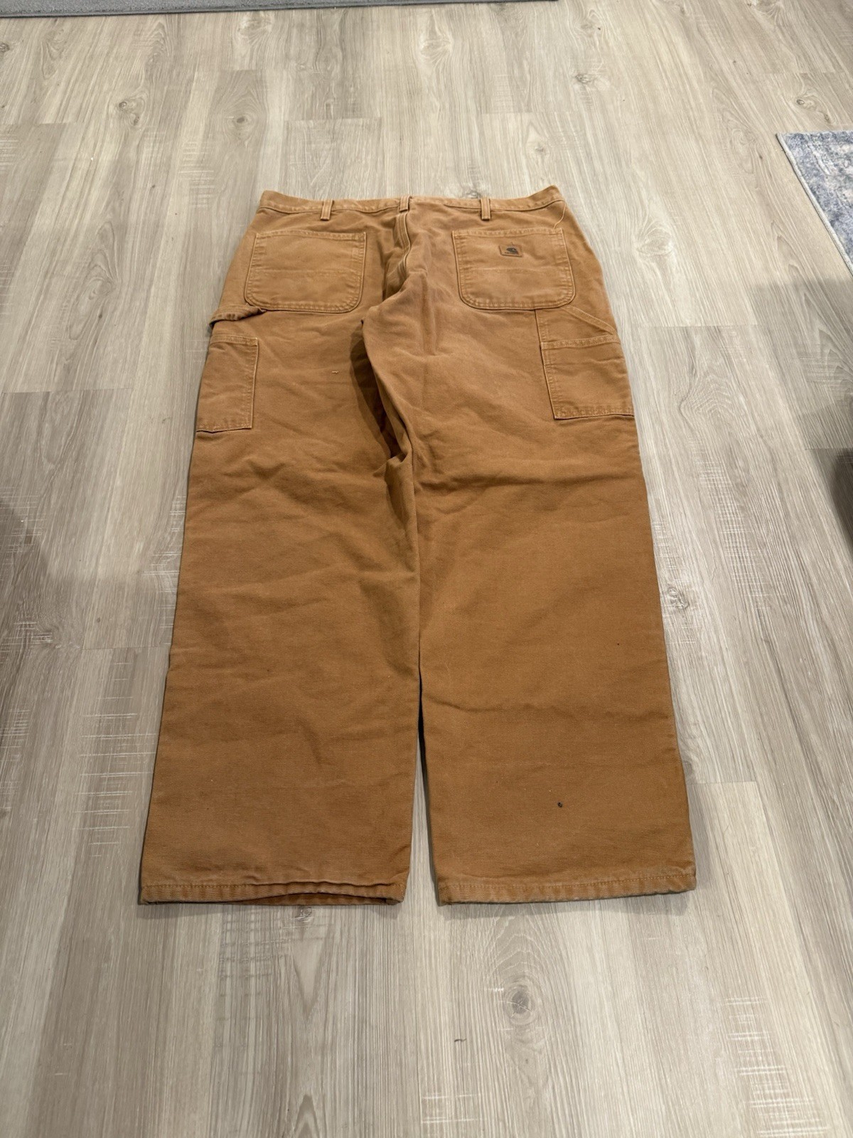 Carhartt Men’s B11 Brown Duck Work Pants 32×32 Loose Fit Carpenter Pants