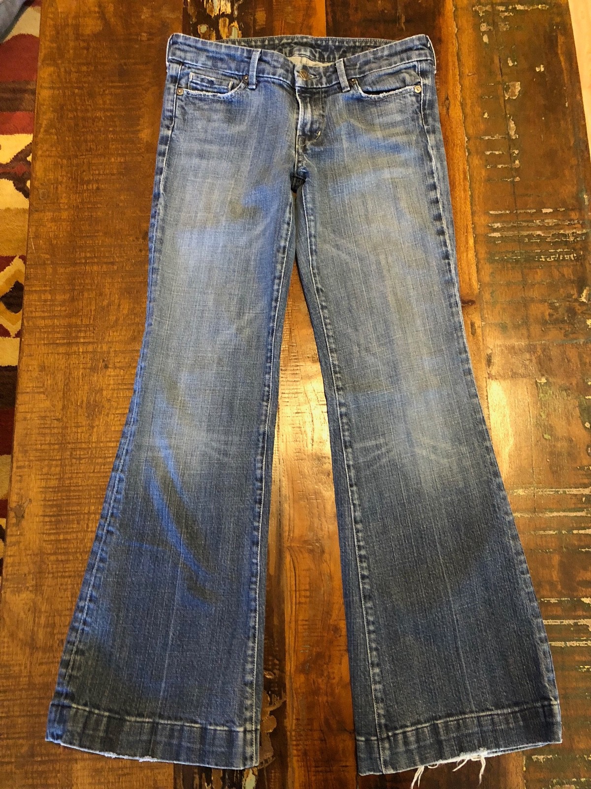 Citizen’s Of Humanity Faye #003 Stretch Low Waist Full Leg Distressed 28×30