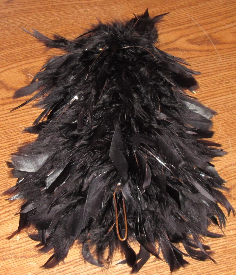 1 Black Silver Marching Band Hat Cap Shako FEATHER PLUME ONLY Used for Starburst