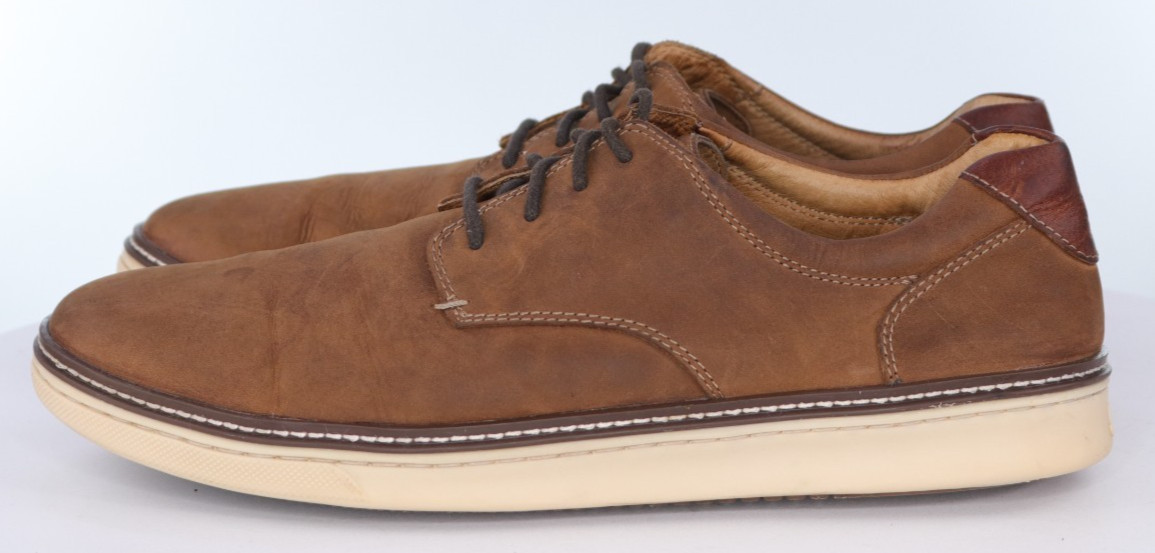 Johnston & Murphy McGuffey $120 Men’s Plain Toe Casual Shoes Size 12 M Leather