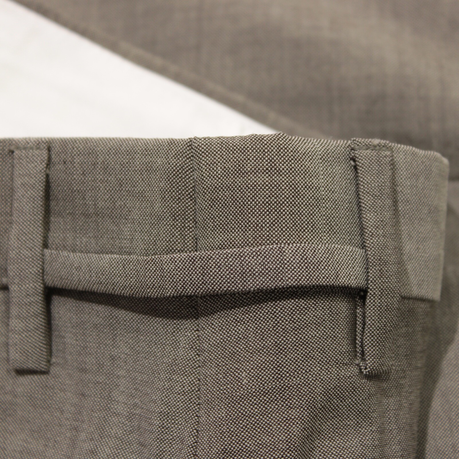 Zanella NWT Dress Pants Size 35 US Parker In Grayish Beige Melange 100% Wool