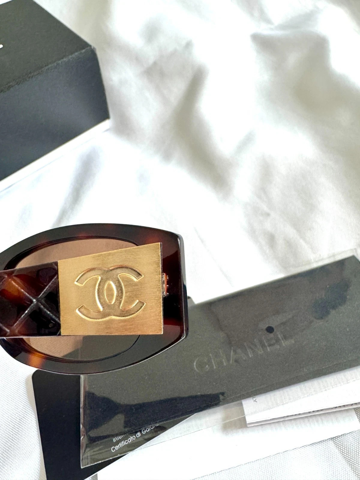 NEW CHANEL RECTANGLE SUNGLASSES 74573S Brown Tortoise