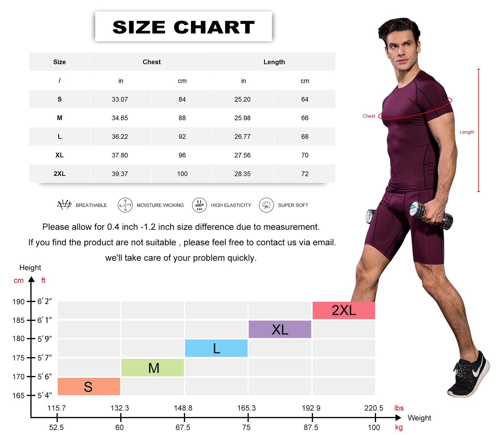 Short Sleeve Compression Shirt Men Quick Dry Workout Shirts Gym Base Layer Tight