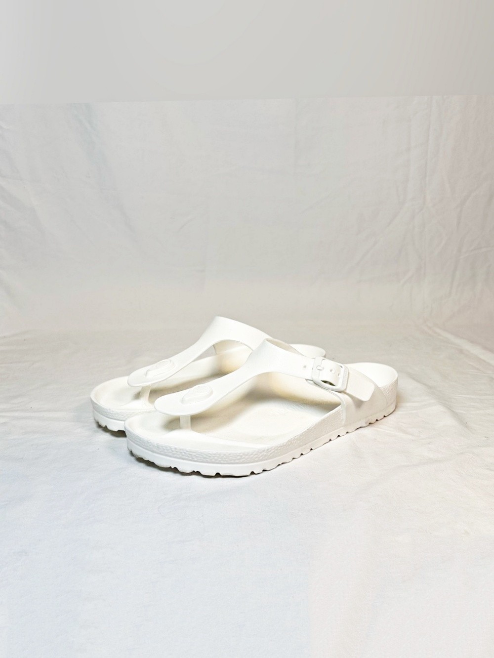 Birkenstock Unisex White Gizeh EVA Thong Sandals~EU-39/US L-8/M-6~