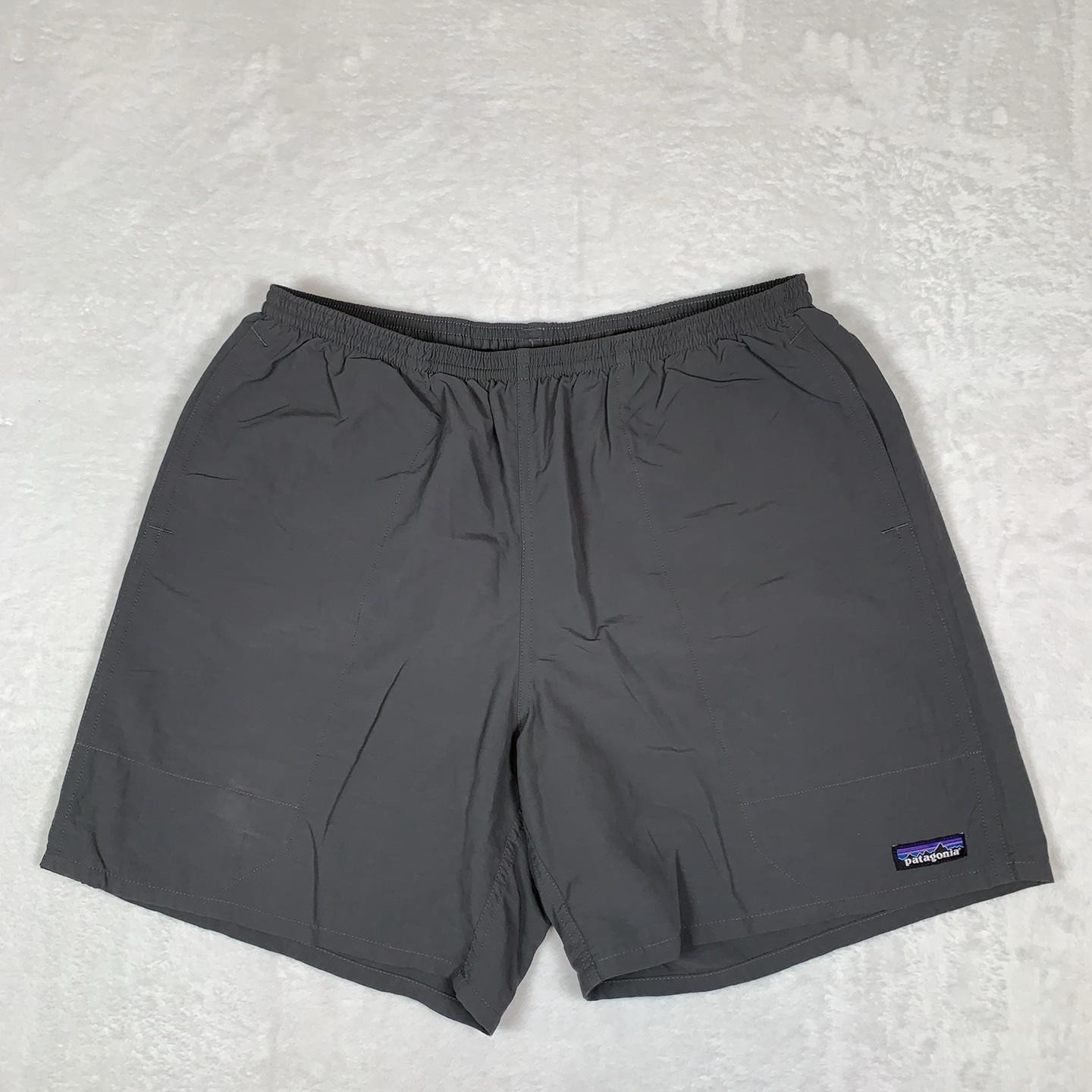 Patagonia Baggies Shorts Mens Large 7″ Gray Mesh Lined Elastic Waist Trunks