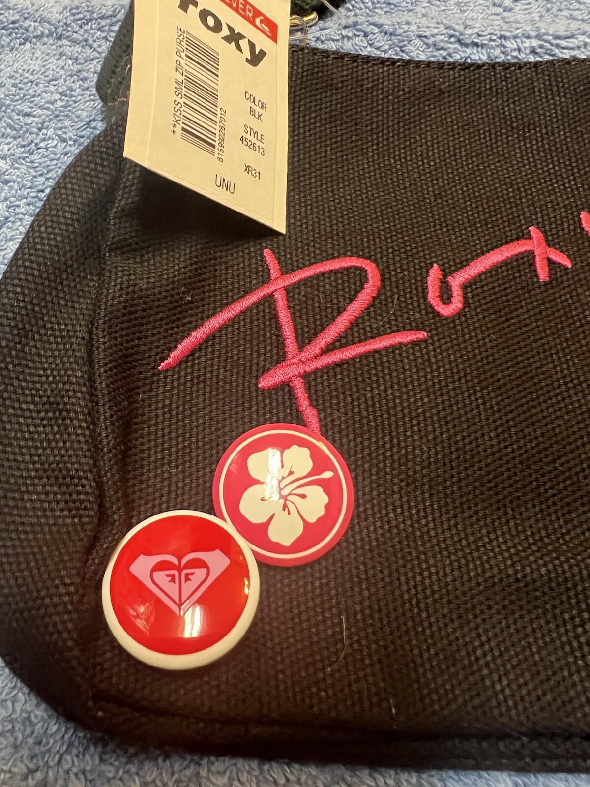 Roxy Quiksilver Embroidered Button Shoulder Bag Brand New 9.5” X 6” X 2.25”