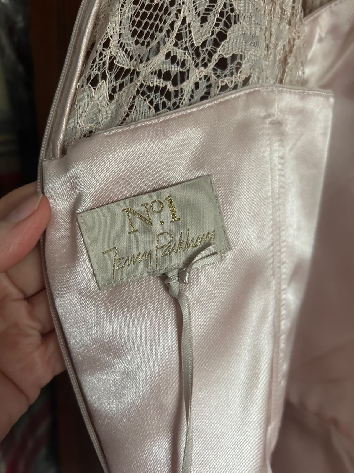 Jenny Packham No1 Blush Pink Chiffon & Lace Gown UK14 Never worn 💖