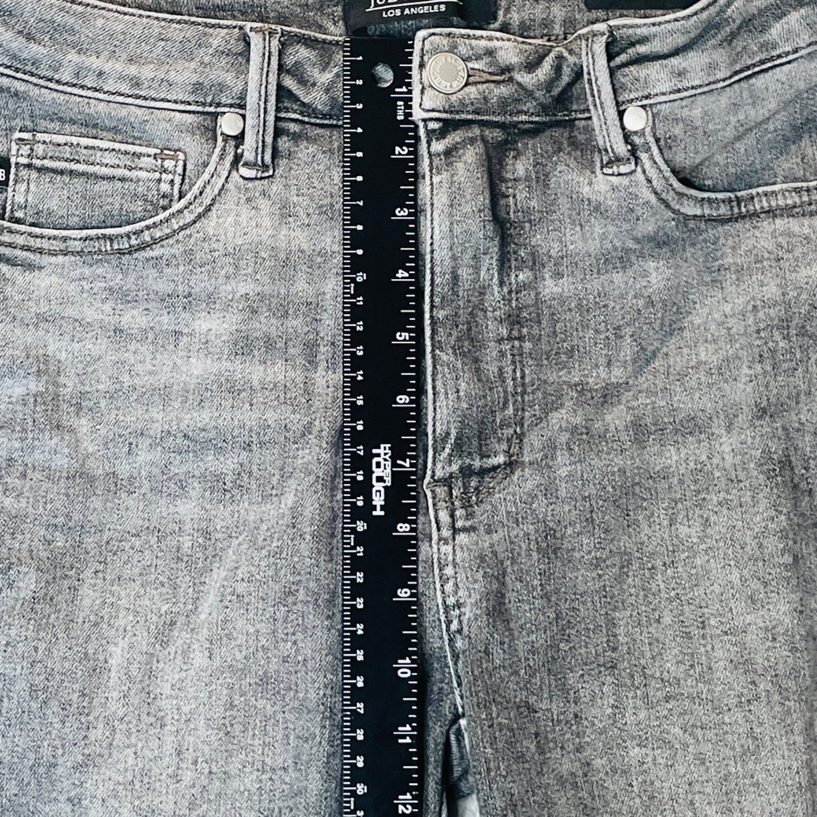 Judy Blue Jeans Womens 27 Grey Skinny Fit High Rise Acid Wash Denim Pants