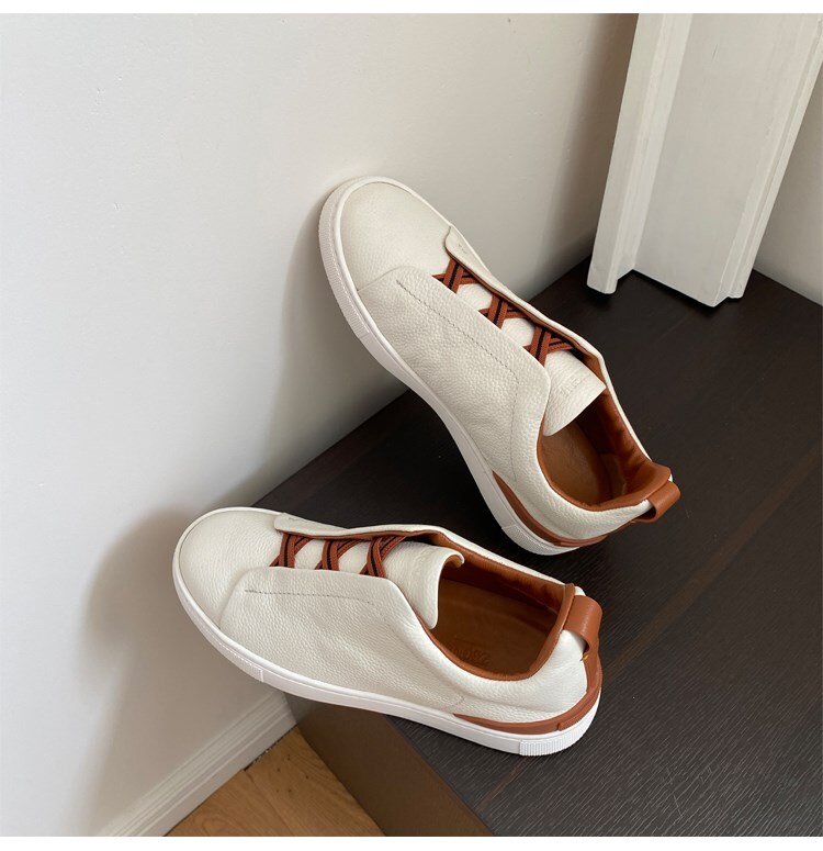 Men’s leather breathable sneakers Size 39-46