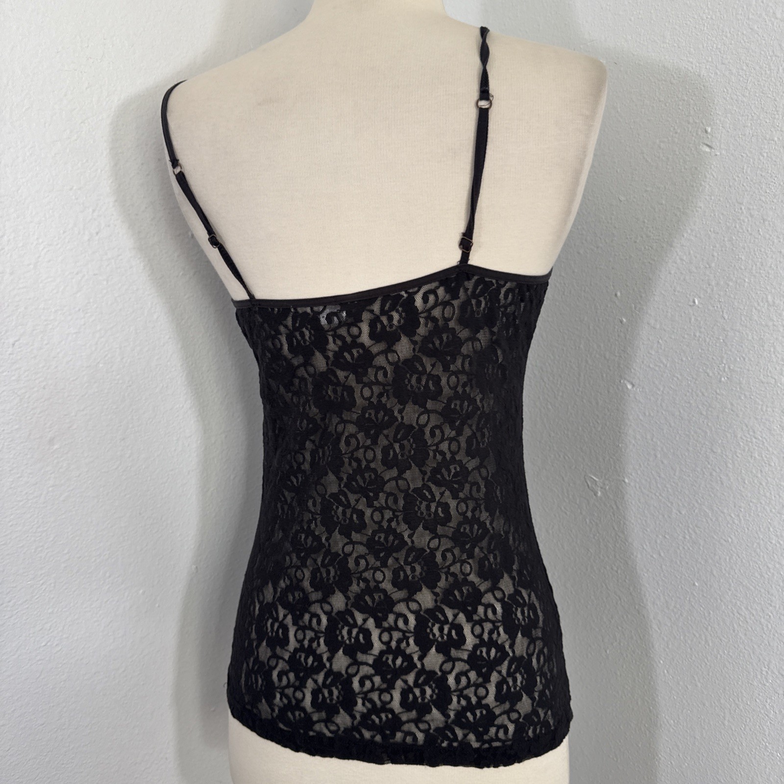Tank Top Womens M Lace Trim Cami Feminine Bella Swan Dark Fairy Y2K