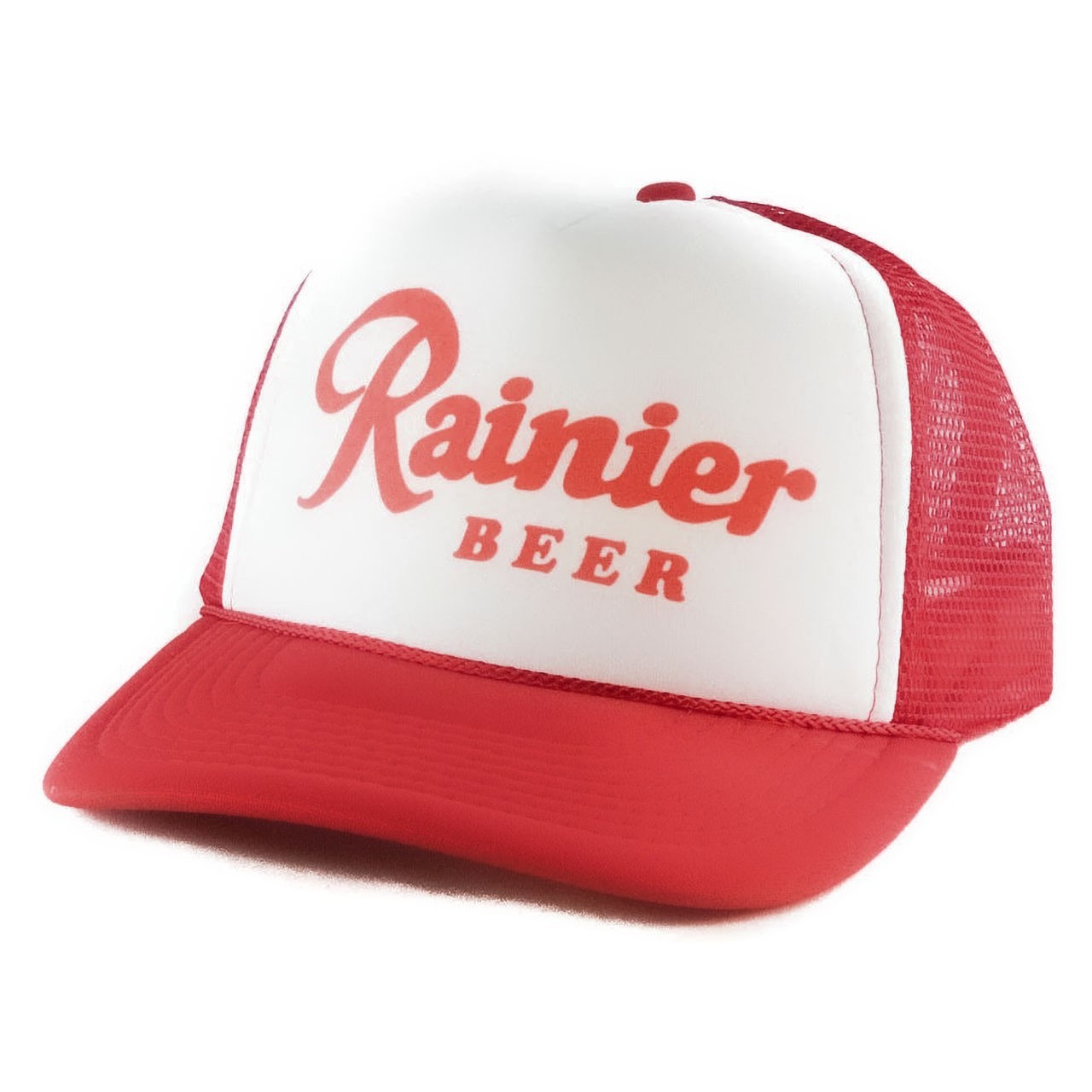 Rainier Beer Foam Front Trucker Hat Snapback Mesh Cap Retro Pacific NW