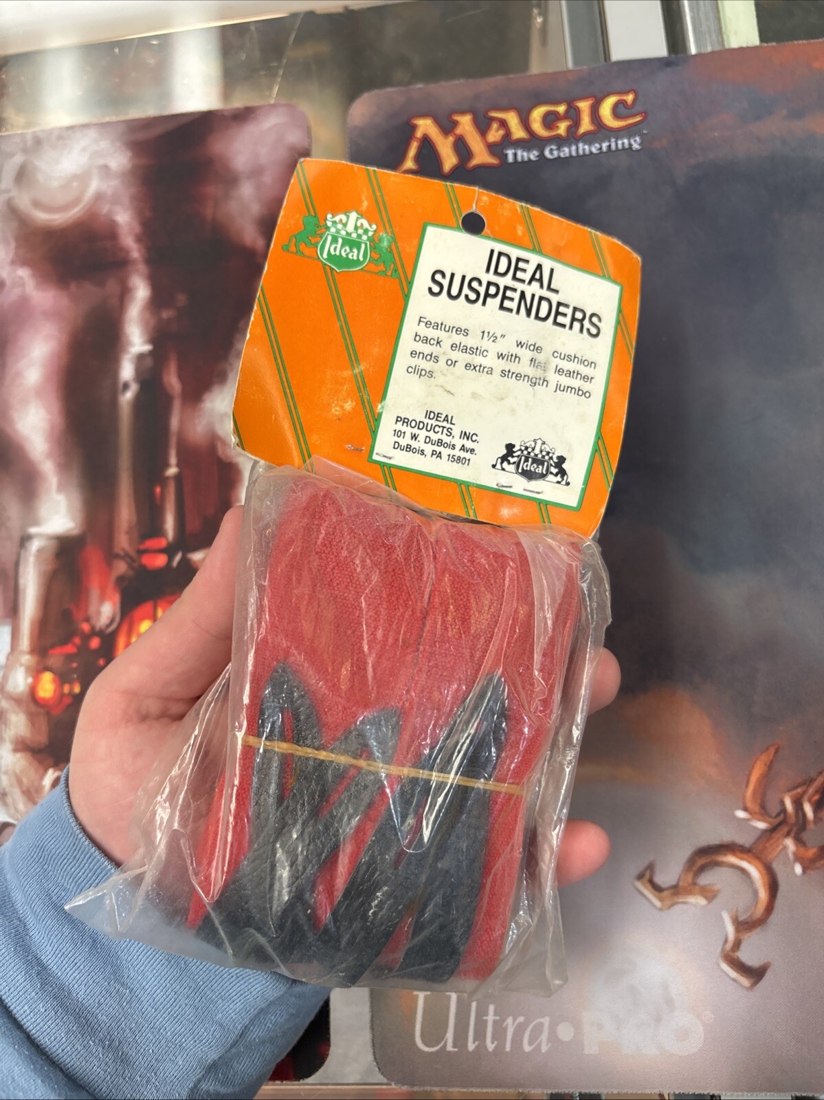 Ideal Suspenders #372 Red Leather End