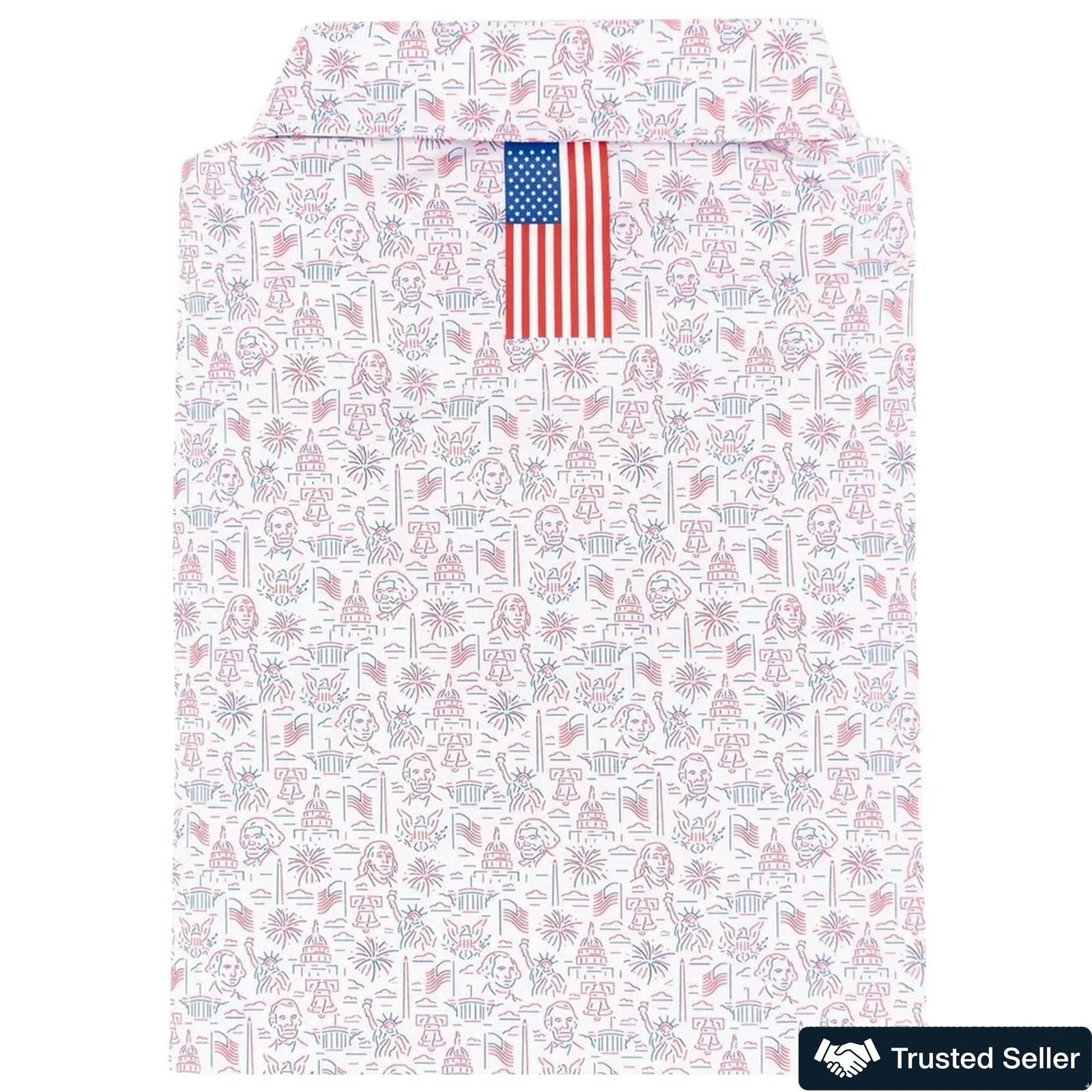 The Rhoback “The American Iconic” Men’ Polo Shirt | Patriotic Eagle M – XL