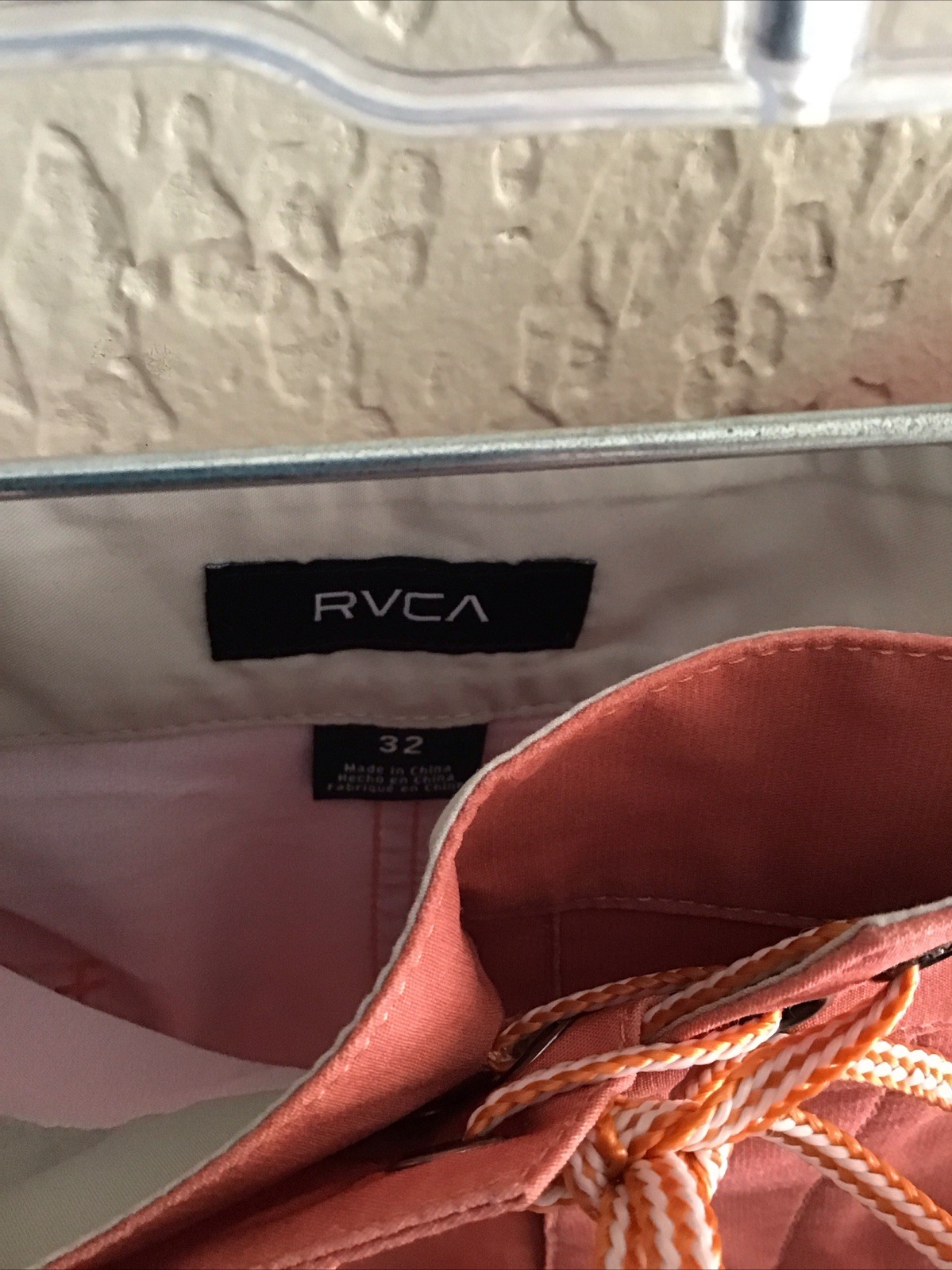 RVCA Size Medium Men’s Board Shorts Swim trunks Orange / Blue New UM