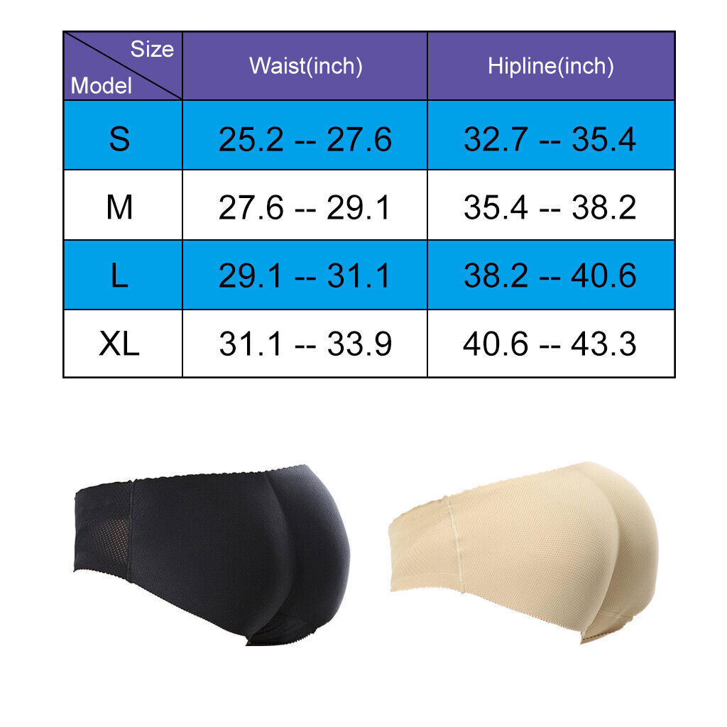 Sexy Women Buttock Padded Underwear Butt Lift Plump Enhancer Hip Brief Panties