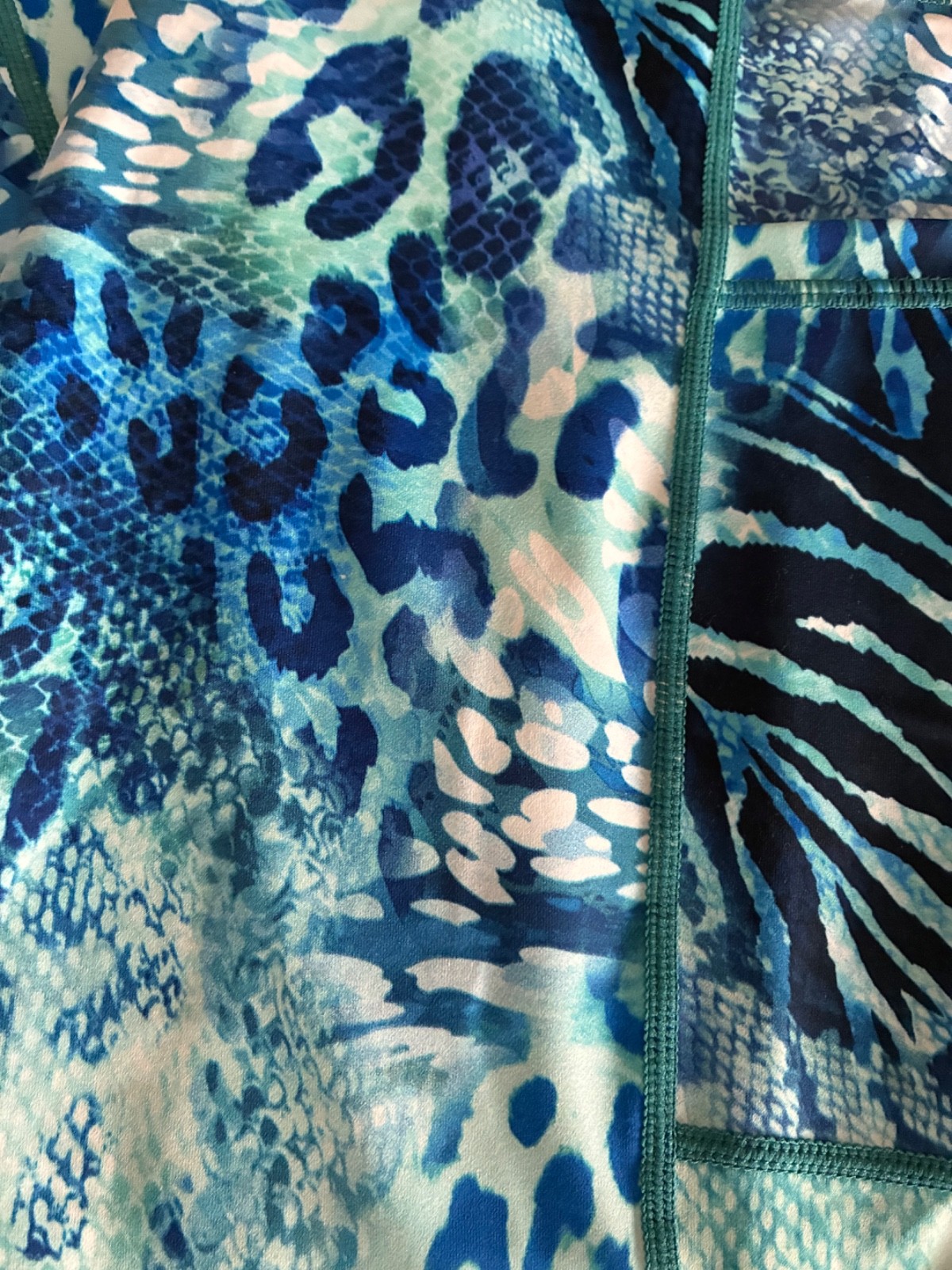 Constantly Varied Gear CVG Squat Proof Capri Blue Leopard