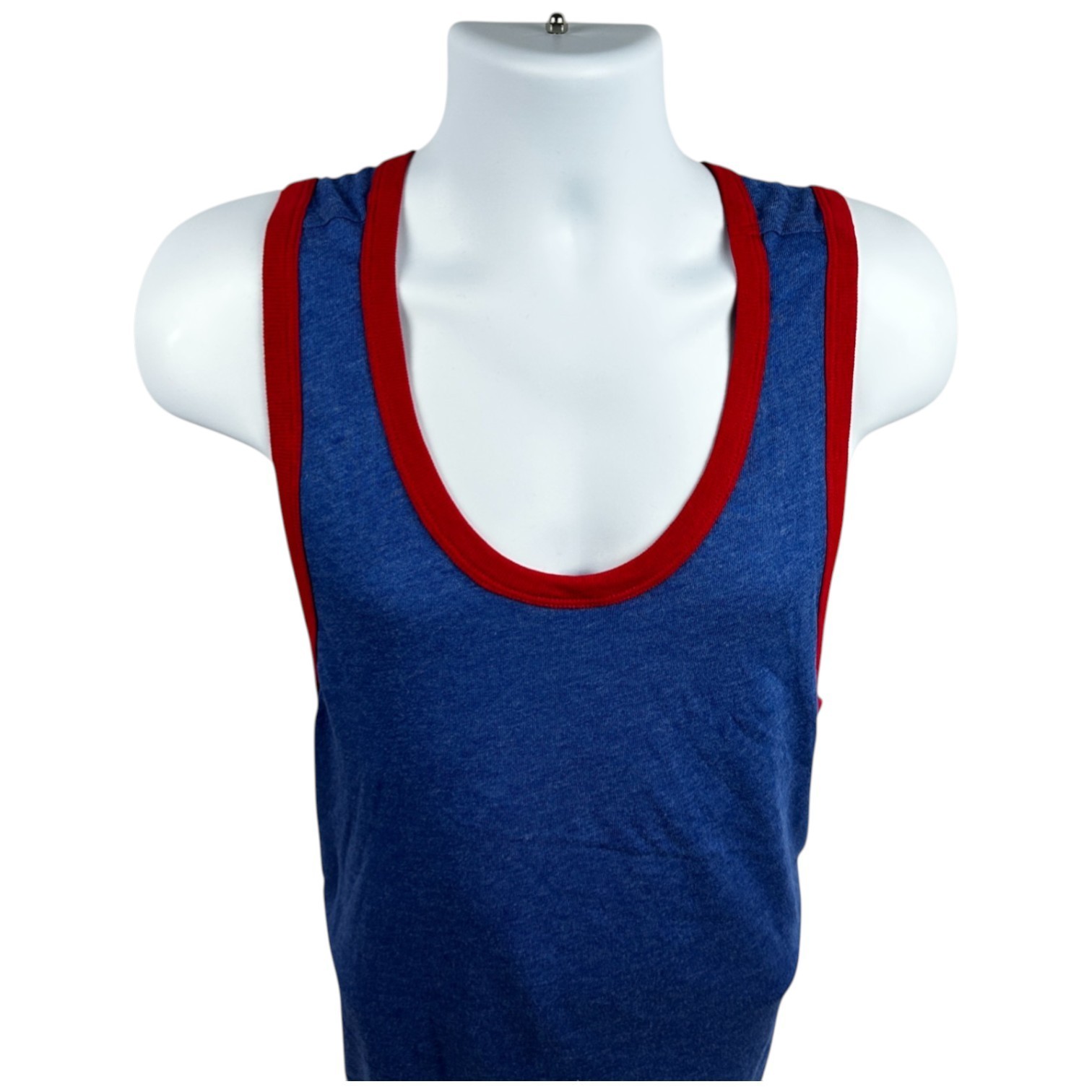 Men’s Alternative Apparel Keeper Tank Top – Premium Athletic (Vintage Royal/Red)