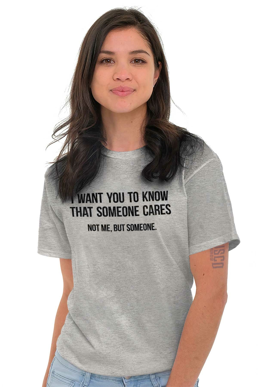 Someone Cares Not Me Sarcastic Rude Funny Womens or Mens Crewneck T Shirt Tee