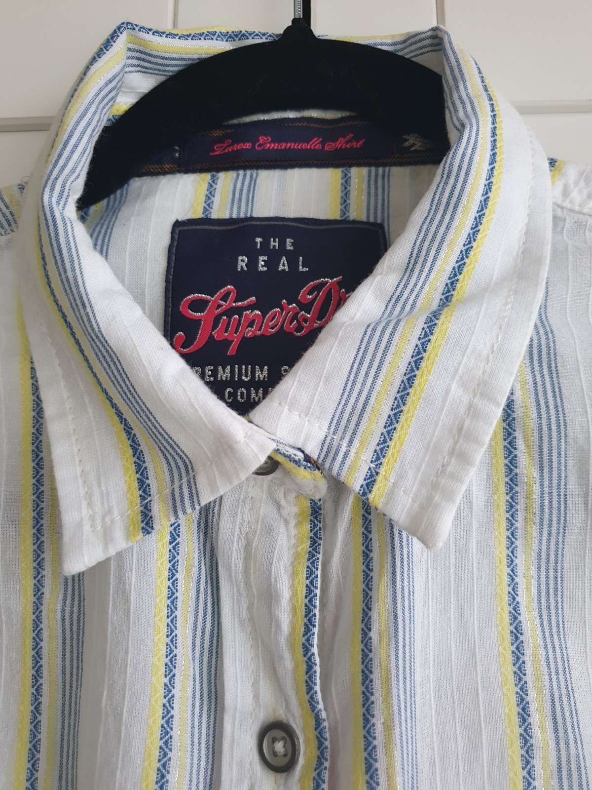 Superdry Striped Lurex Emanuelle Shirt, Women’s Size Small Brand New With Tags