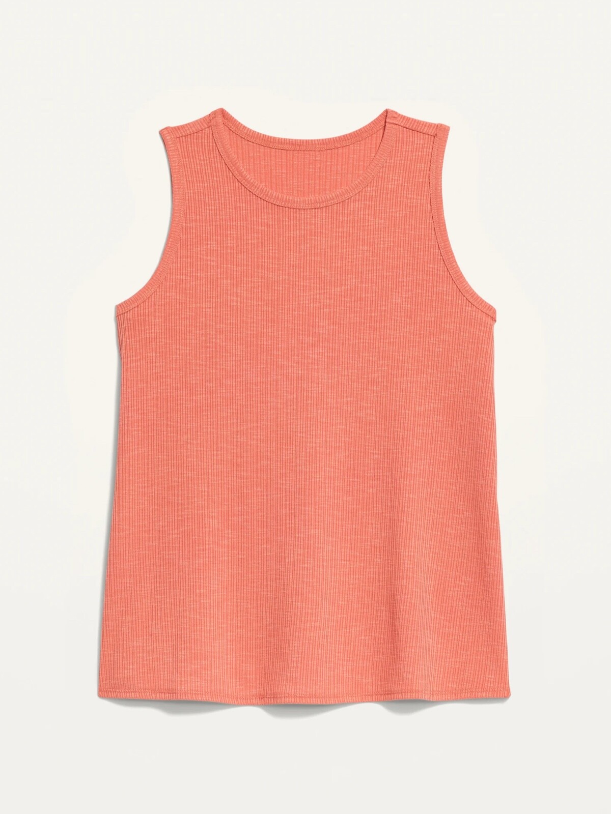 Old Navy Women’s Luxe Rib-Knit Swing Tank Top Sugar Poppy Size XXL or 2X