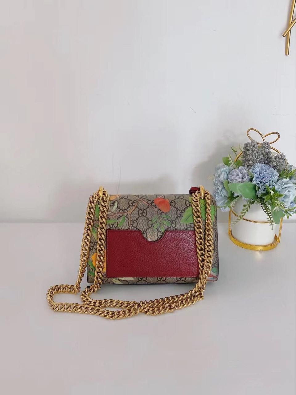 Authentic Gucci Padlock Floral Limited Edition Coated Canvas Crossbody Bag eBay