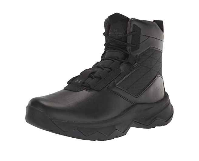 UNDER ARMOUR MENS Stellar G2 6″ Side Zip Lace Up Boot 3025579-001