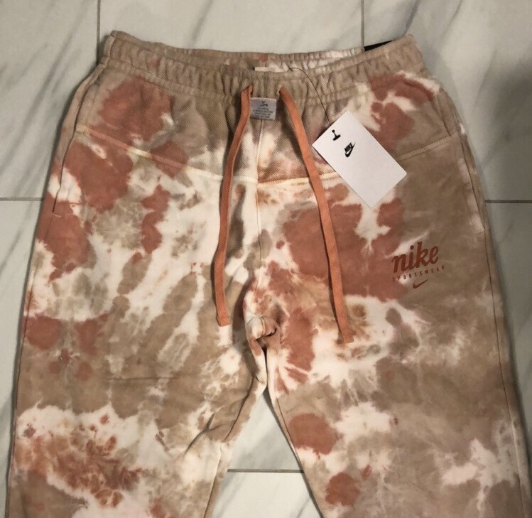 Nike Men’s Tie Dye Sweatpants (Pattern Varies) Pink Tan White $80 Small New